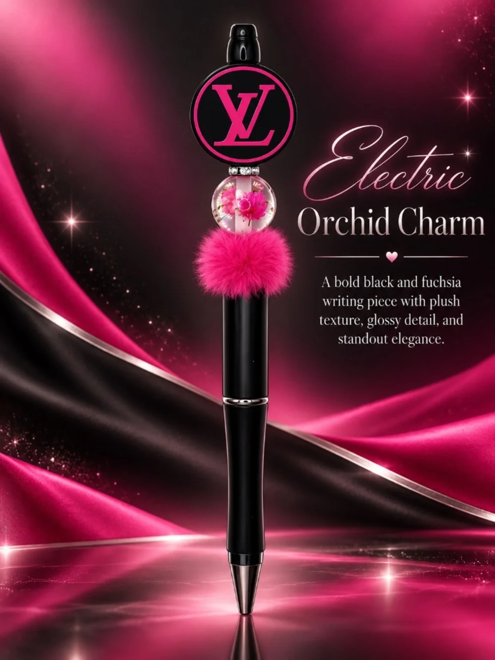 Electric Orchid Charm Pen